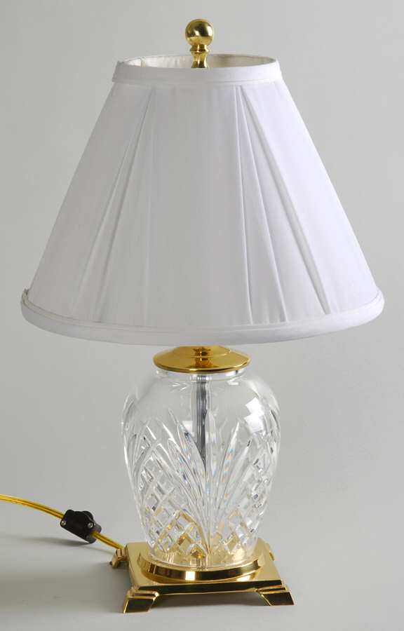Avery 18" Electric Lamp & Shade by Waterford Crystal-1