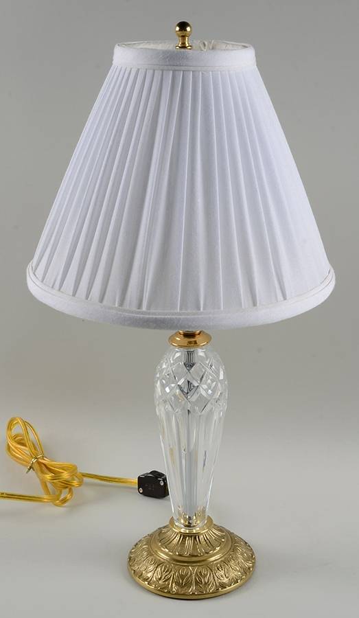 Belline 18" Electric Lamp & Shade by Waterford Crystal-1
