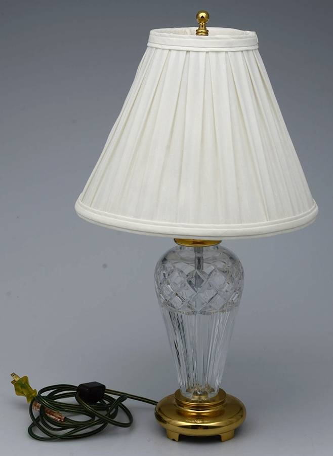 Belline 18" Electric Lamp & Shade by Waterford Crystal-1