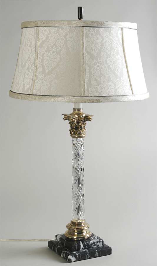 Olympia 29" Electric Lamp & Shade by Waterford Crystal-1