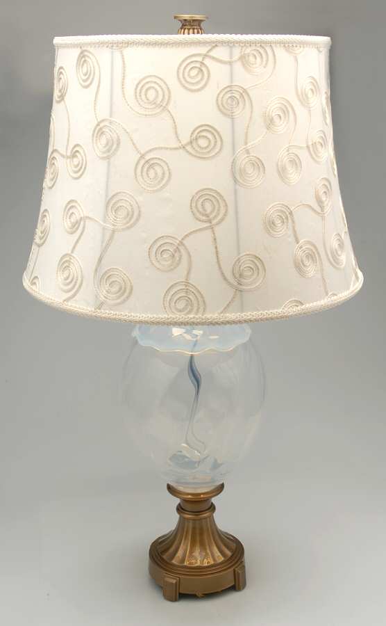 Evolution (Italian Ice) 33" Electric Lamp & Shade by Waterford Crystal-1