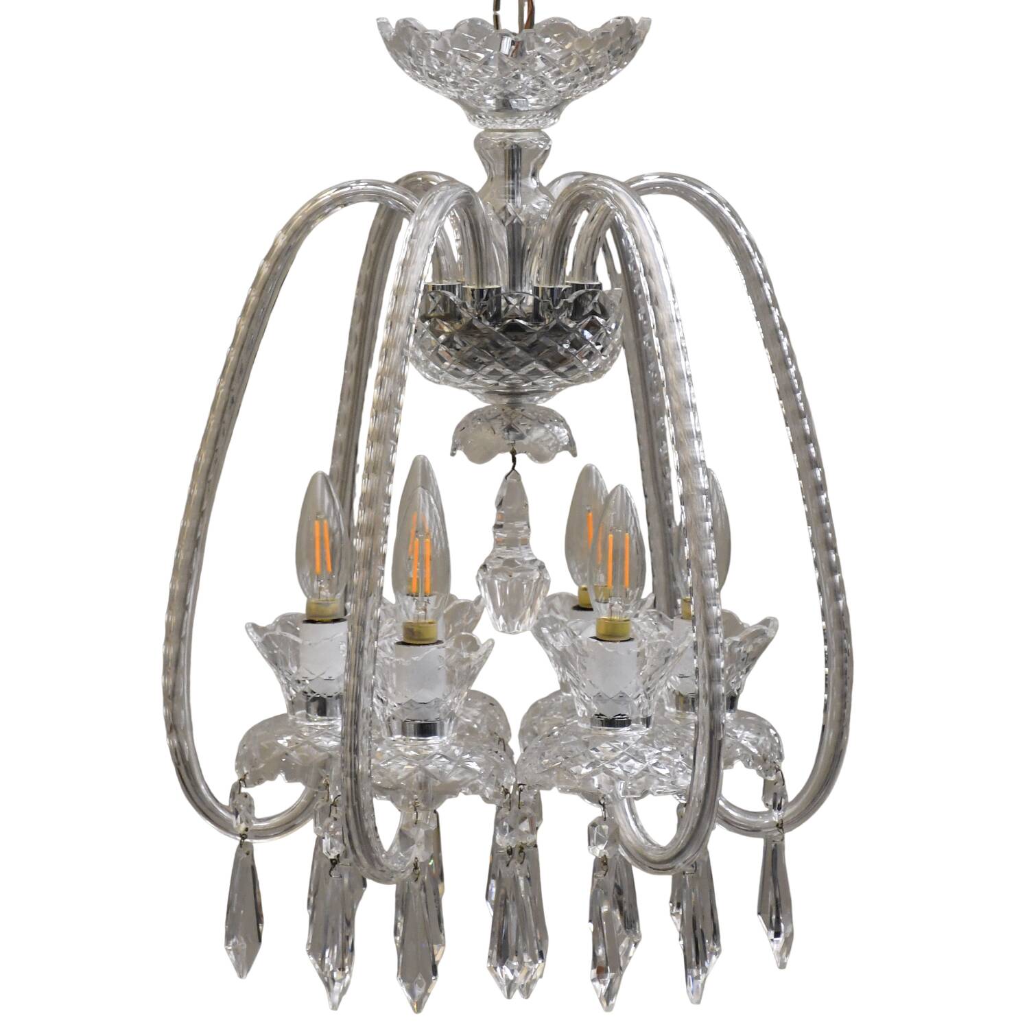 F6 6 Arm Chandelier by Waterford Crystal-1