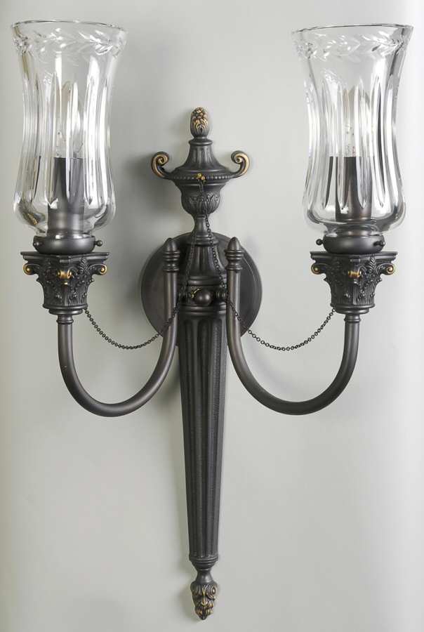 Whittaker 2 Arm Electric Wall Sconce by Waterford Crystal-1