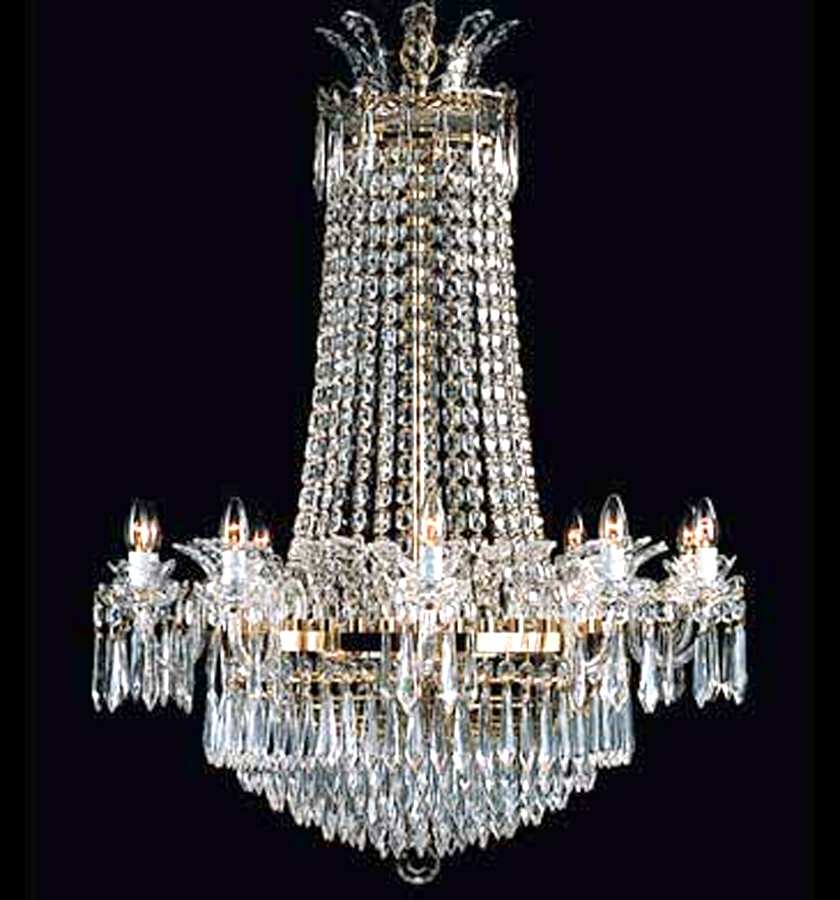 D10 10 Arm Chandelier by Waterford Crystal-1
