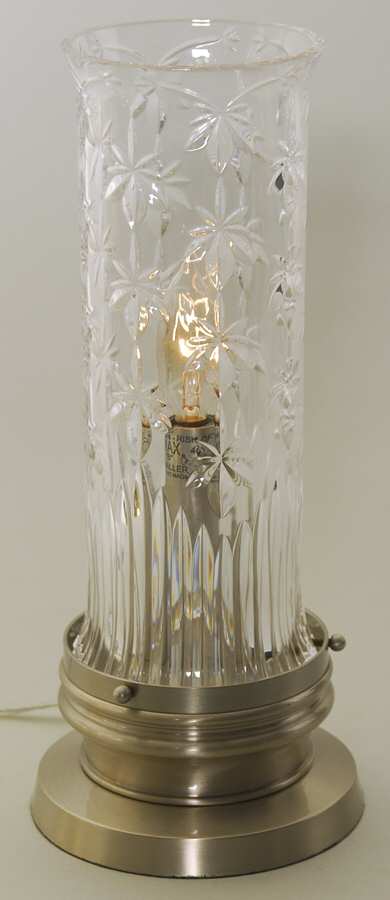 Morgana Base for (2 Piece) Electric Hurricane Lamp by Waterford Crystal-1