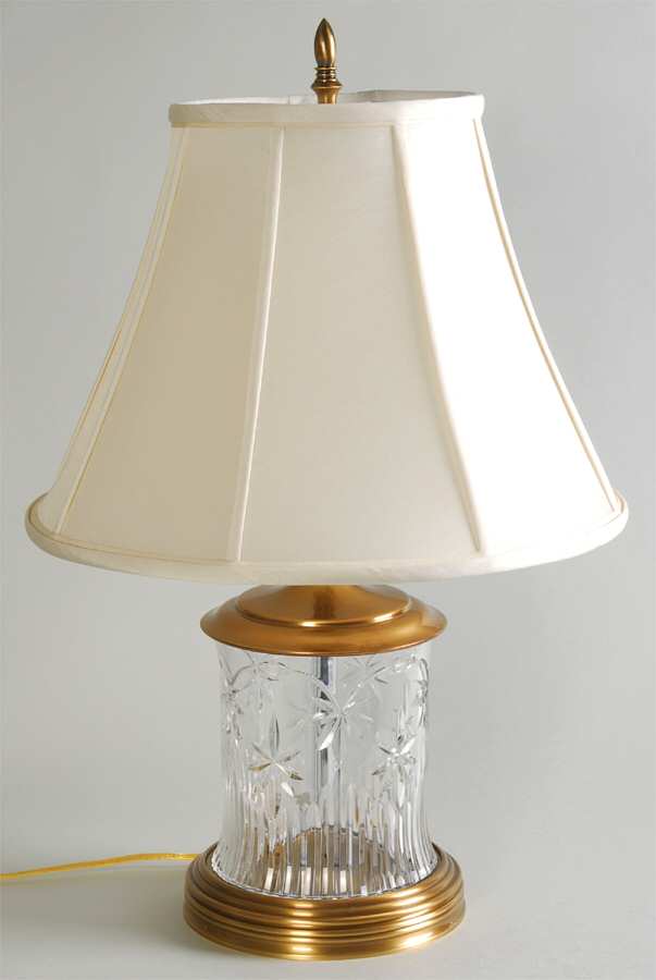 Morgana 25" Electric Lamp & Shade by Waterford Crystal-1