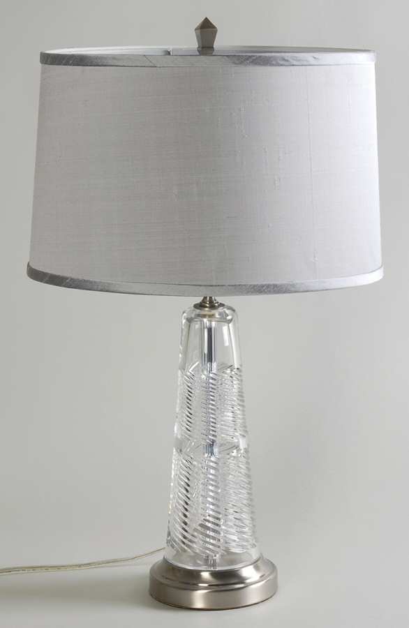 Coil 23" Electric Lamp & Shade by Waterford Crystal-1