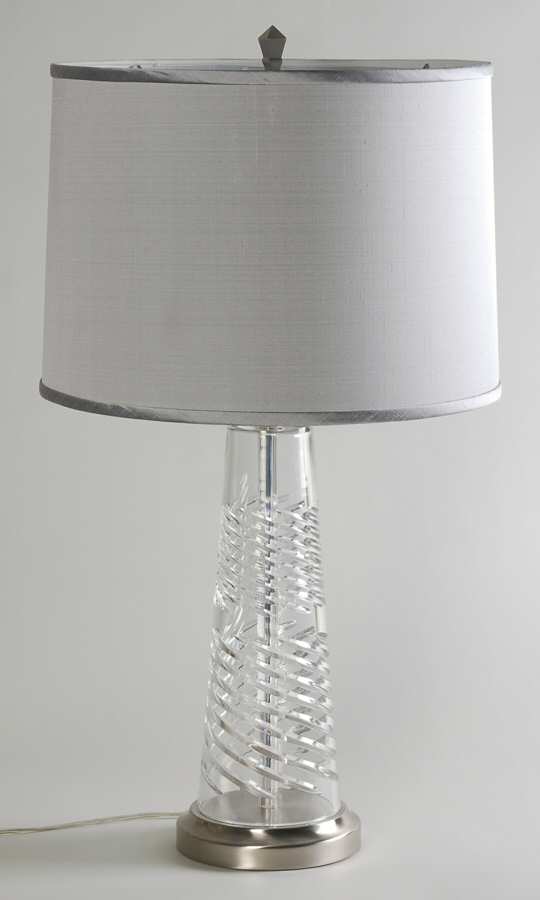 Coil 29" Electric Lamp & Shade by Waterford Crystal-1
