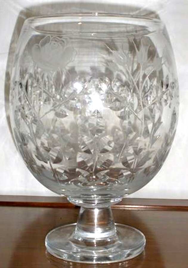 WTF6 11" Footed Vase by Watford Crystal-1