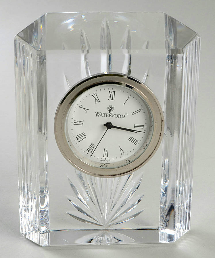 Colonnade Quartz Clock by Waterford Crystal-1