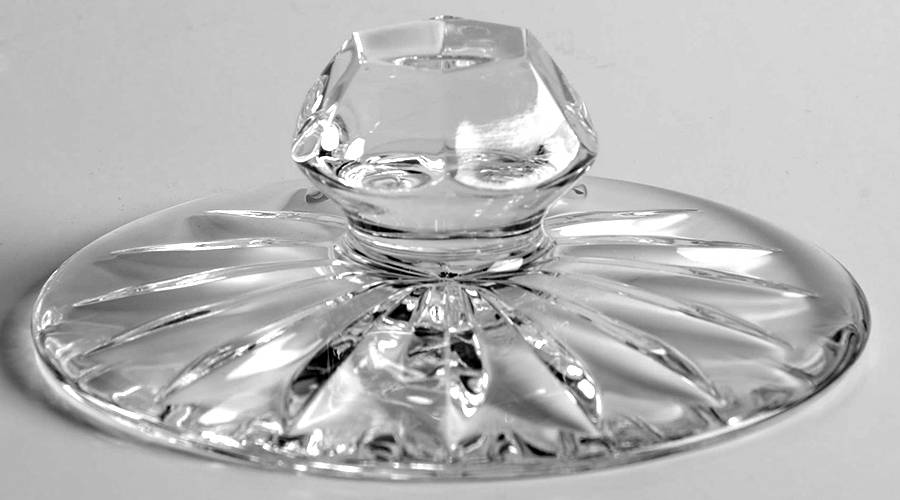 Irish Lace Lid for Biscuit Barrel by Waterford Crystal-1