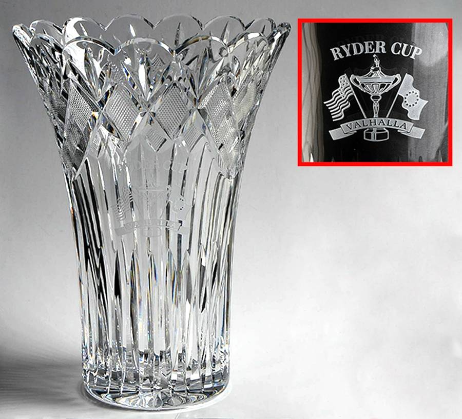 Irish Lace 10" Flower Vase by Waterford Crystal-1