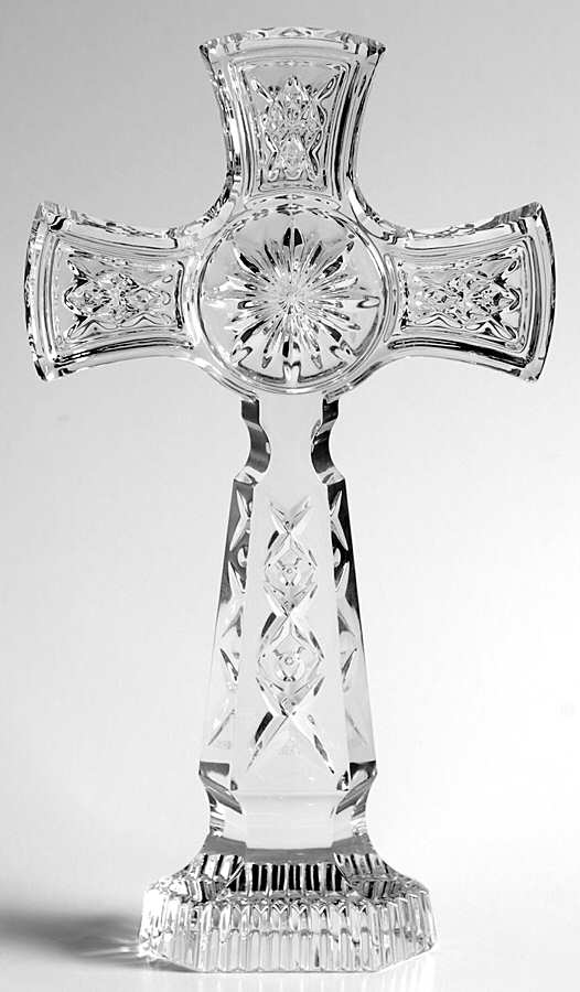 Kilree 9" Cross Figurine by Waterford Crystal-1