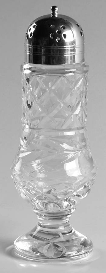 Clara (Fan, Laurel Cut) Sugar Shaker & Lid by Waterford Crystal-1