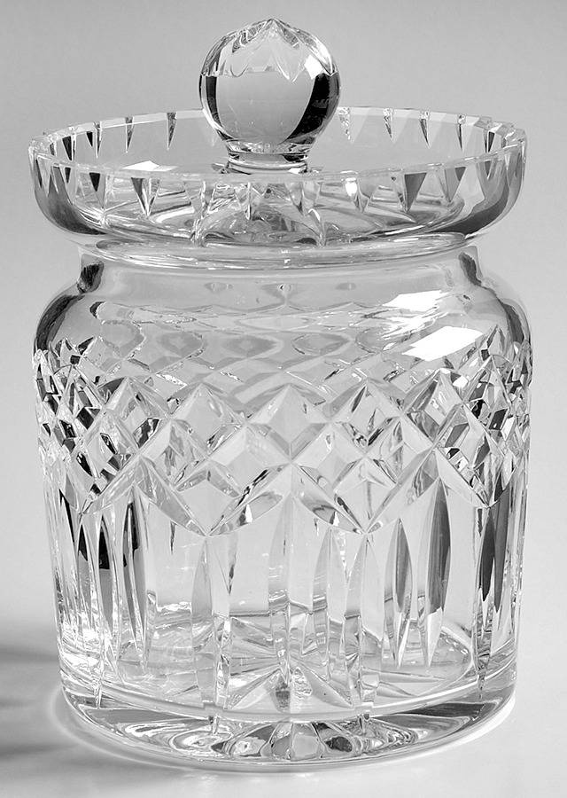Lismore Biscuit Barrel & Lid by Waterford Crystal-1