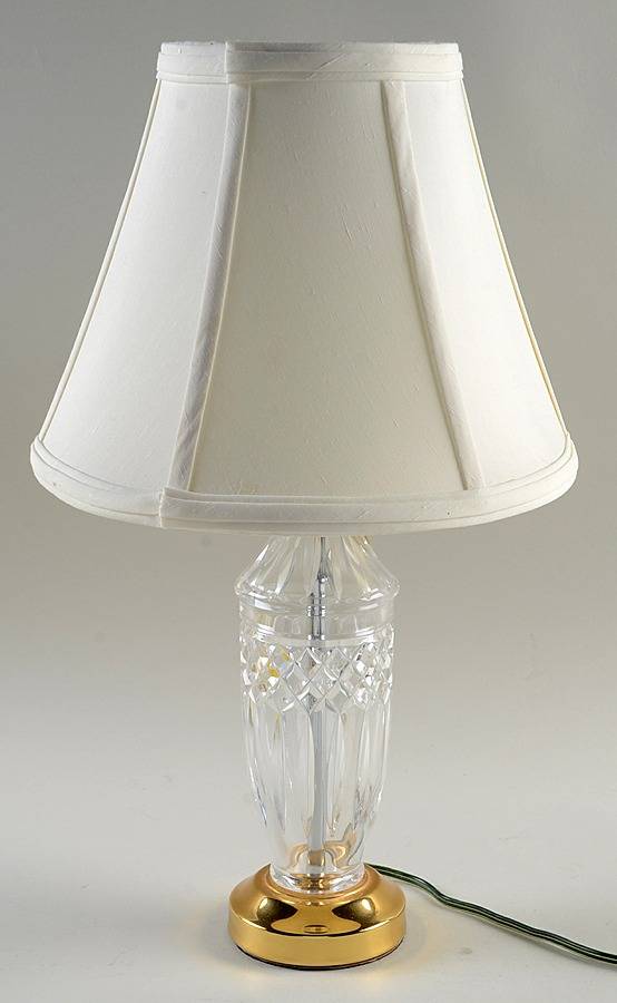 Lamps 13" Electric Lamp & Shade by Waterford Crystal-1