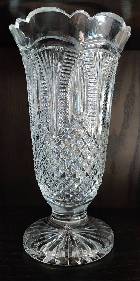 Vases and Urns 14" Flower Vase by Waterford Crystal-1