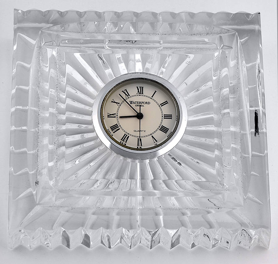 Desk Sets Quartz Desk Clock by Waterford Crystal-1