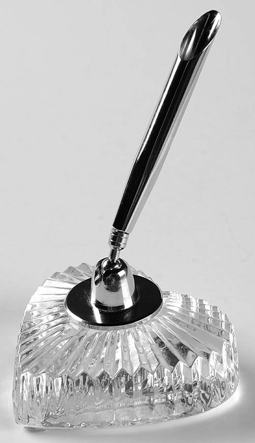 Desk Sets Heart Shape Pen Holder by Waterford Crystal-1
