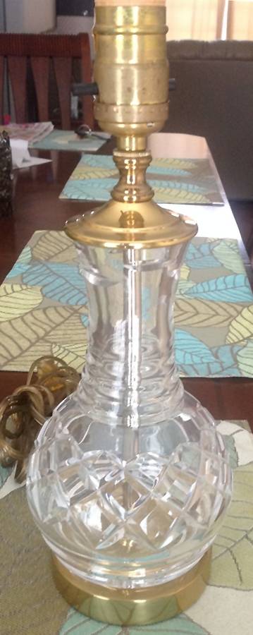 Lamps 10" Electric Lamp Base by Waterford Crystal-1