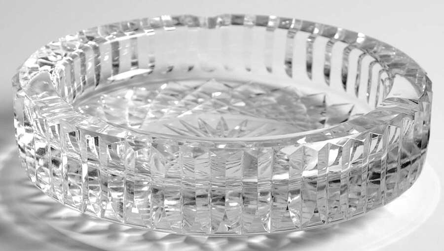Smoking Accesories 5" Round Ashtray by Waterford Crystal-1