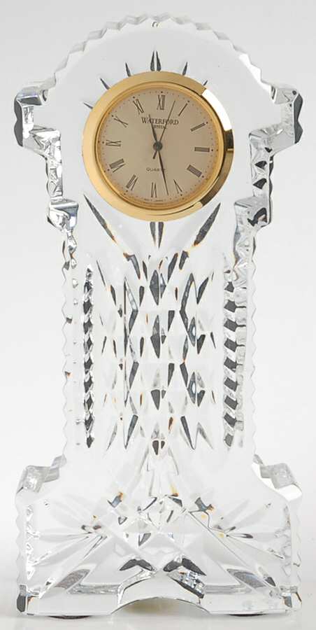 Clocks Gold Faced Grandfather Clock by Waterford Crystal-1