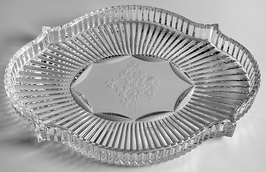 Vanity 9" Oval Tray by Waterford Crystal-1