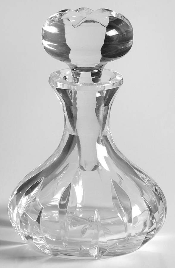 Vanity Round Perfume Bottle & Stopper by Waterford Crystal-1