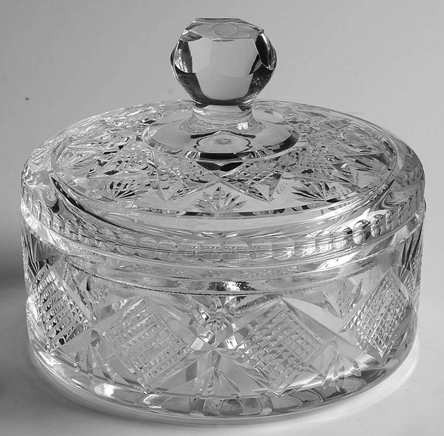 Candy Dishes Candy Box & Lid by Waterford Crystal-1