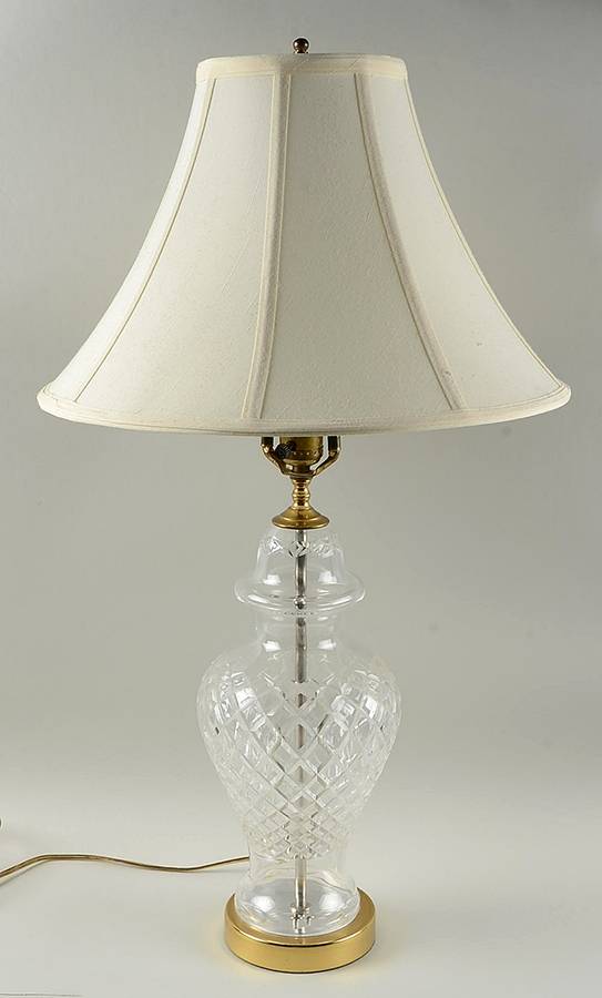 Lamps 29" Electric Lamp & Shade by Waterford Crystal-1