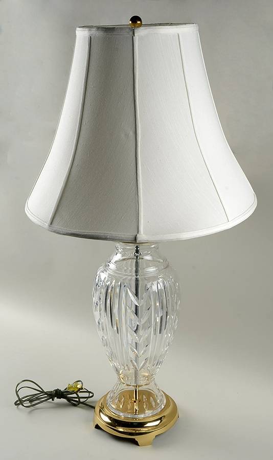 Lamps 33" Electric Lamp & Shade by Waterford Crystal-1