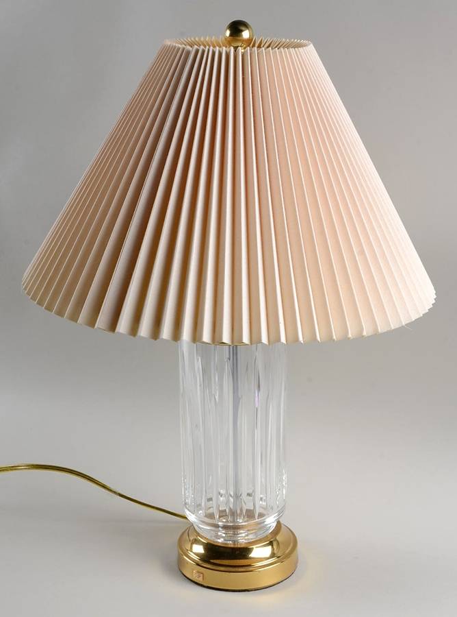 Lamps 13" Electric Lamp & Shade by Waterford Crystal-1