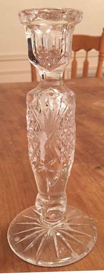 Candlesticks 8" Single Light Candlestick by Waterford Crystal-1