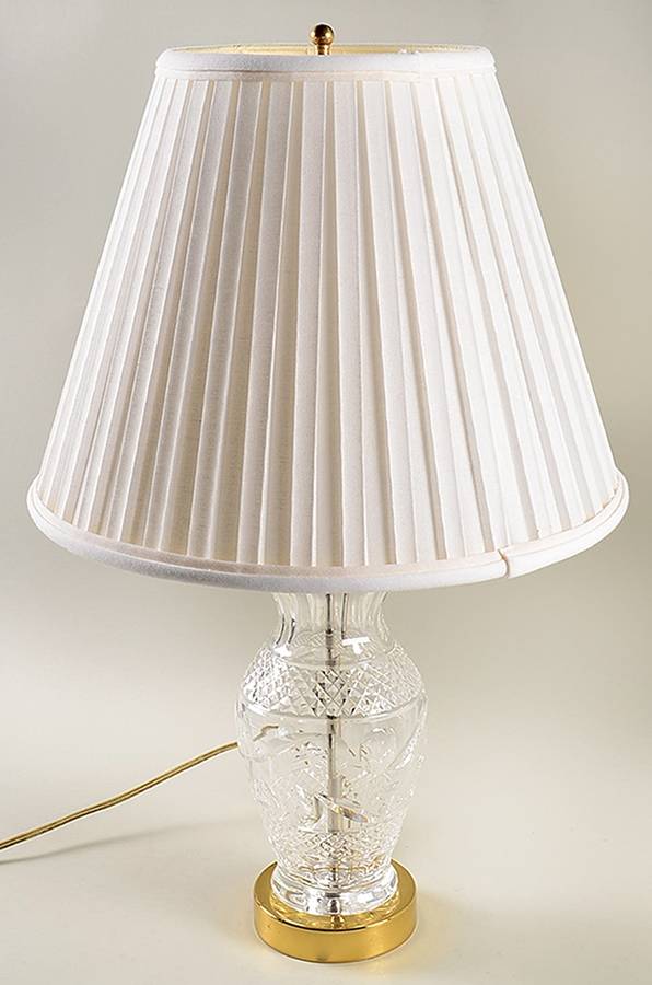 Lamps 22" Electric Lamp & Shade by Waterford Crystal-1