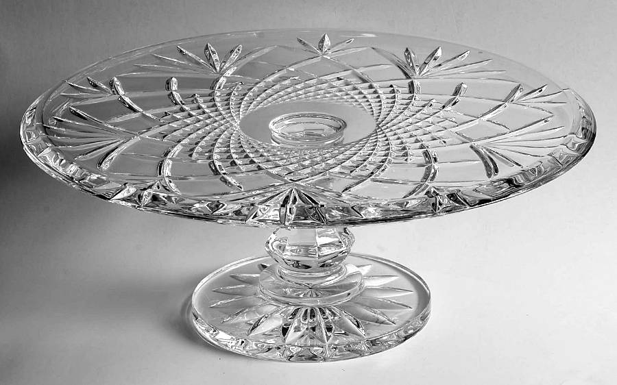 Table Accessories 12" Diameter Cake Stand/Pedestal by Waterford Crystal-1
