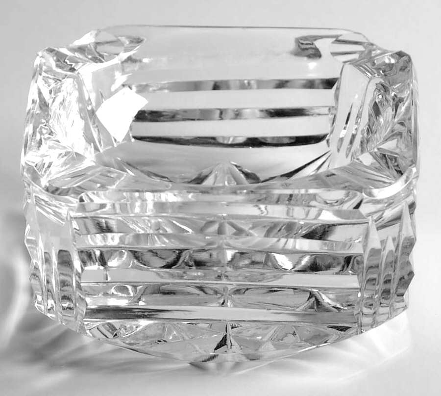 Smoking Accesories 3" Square Ashtray by Waterford Crystal-1