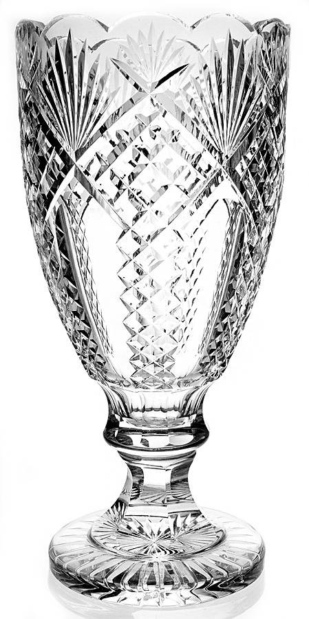Vases and Urns 13" Footed Vase by Waterford Crystal-1
