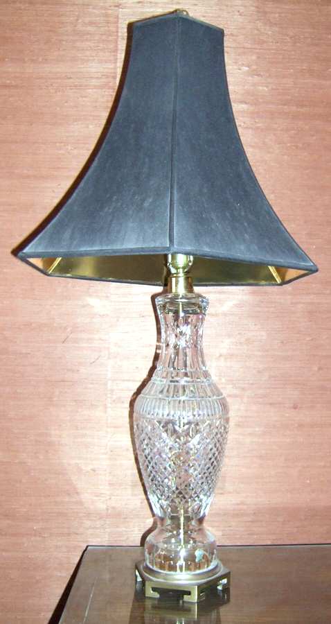 Lamps 37" Electric Lamp & Shade by Waterford Crystal-1