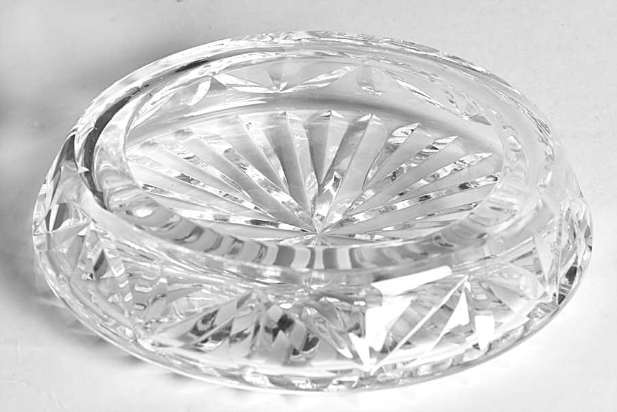 Smoking Accesories 4" Round Ashtray by Waterford Crystal-1