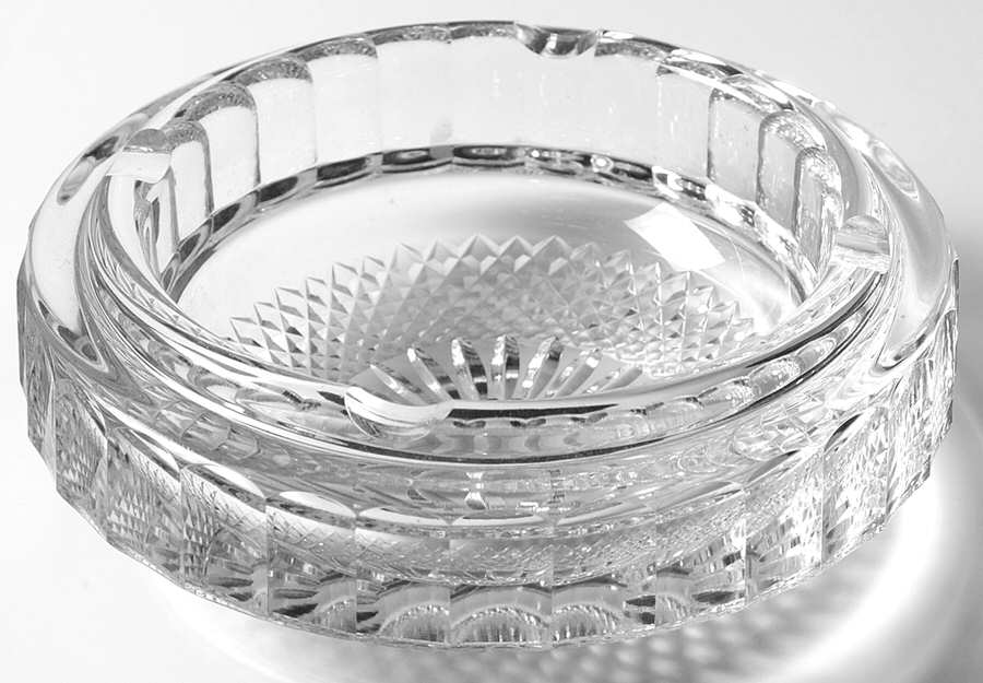 Smoking Accesories 6" Round Ashtray by Waterford Crystal-1