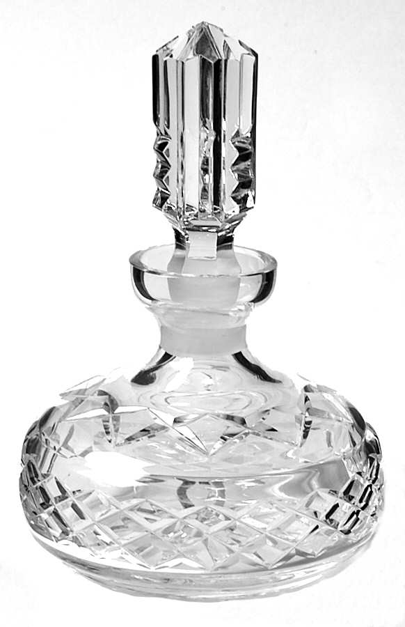 Vanity Round Perfume Bottle & Stopper by Waterford Crystal-1