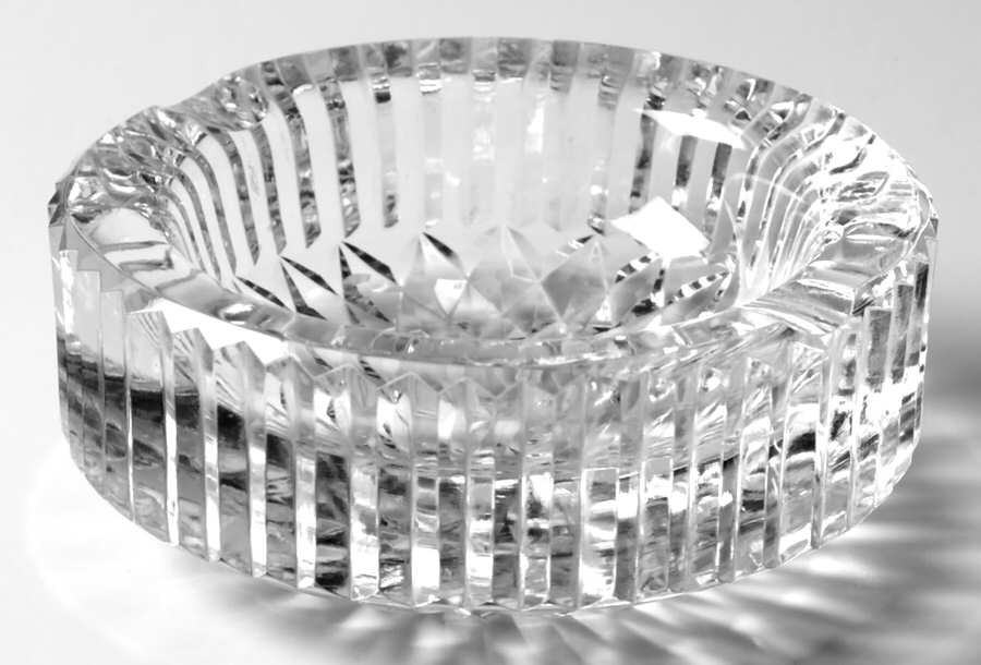 Smoking Accesories 4" Round Ashtray by Waterford Crystal-1