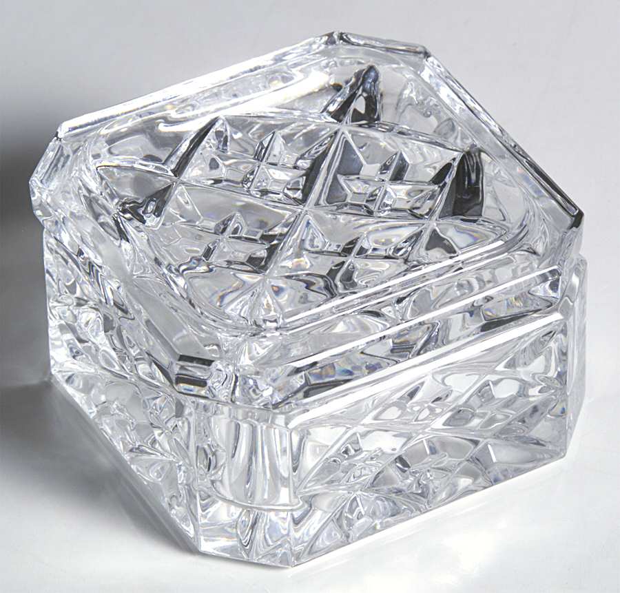Boxes Octagonal Box & Lid by Waterford Crystal-1