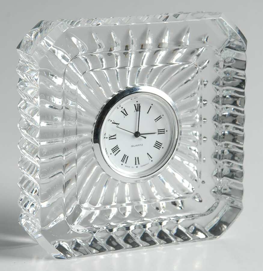 Clocks Square Quartz Clock by Waterford Crystal-1
