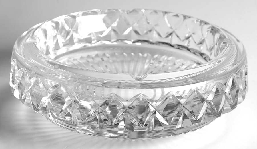 Smoking Accesories 6" Round Ashtray by Waterford Crystal-1
