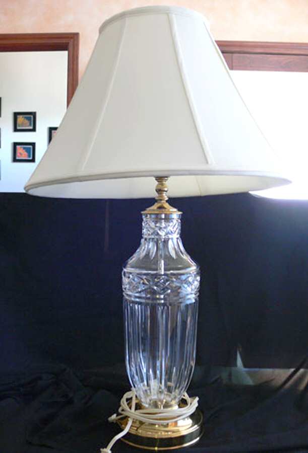 Lamps 29" Electric Lamp & Shade by Waterford Crystal-1