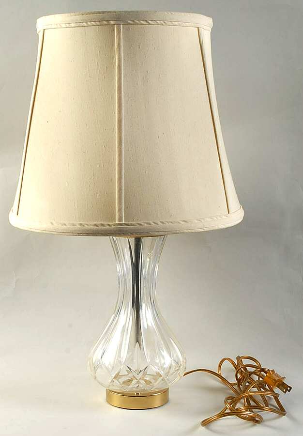 Lamps 20" Electric Lamp & Shade by Waterford Crystal-1