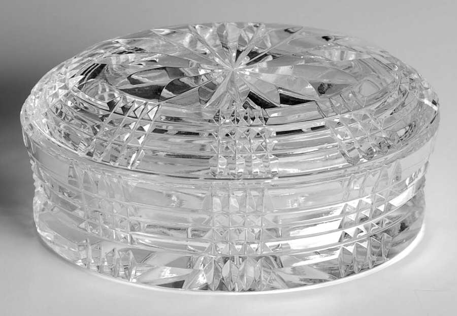 Boxes Oval Box with Lid by Waterford Crystal-1