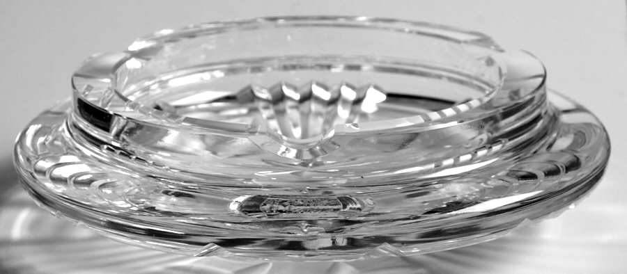 Smoking Accesories 4" Round Ashtray by Waterford Crystal-1