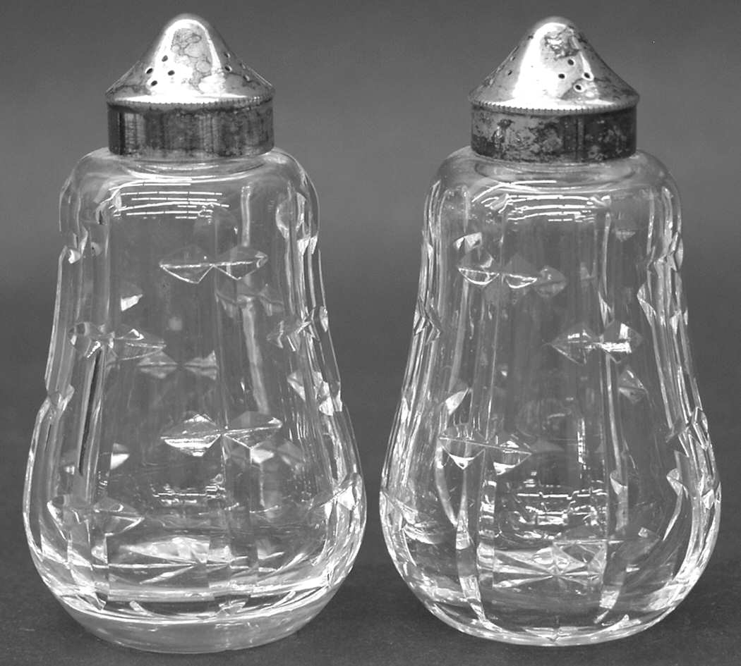 Salt & Pepper, Salt Dips Shaker Set with Metal Lids by Waterford Crystal-1